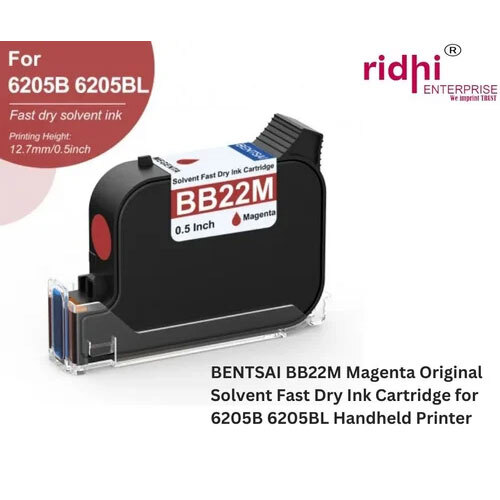 BENTSAI BB21M Magenta Original Solvent Fast Dry Ink Cartridge